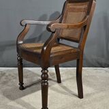 Hairdresser's armchair in solid beech, Louis-Philippe style - Early 20th century