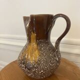 Fat lava ceramic pitcher