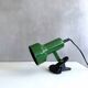 ELBE 4485 Deco Domo clamp lamp green, 80's