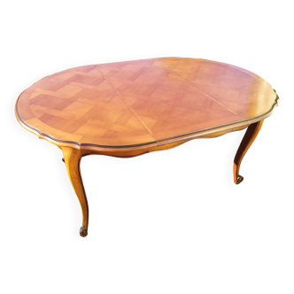 Table à manger en bois style Louis XV