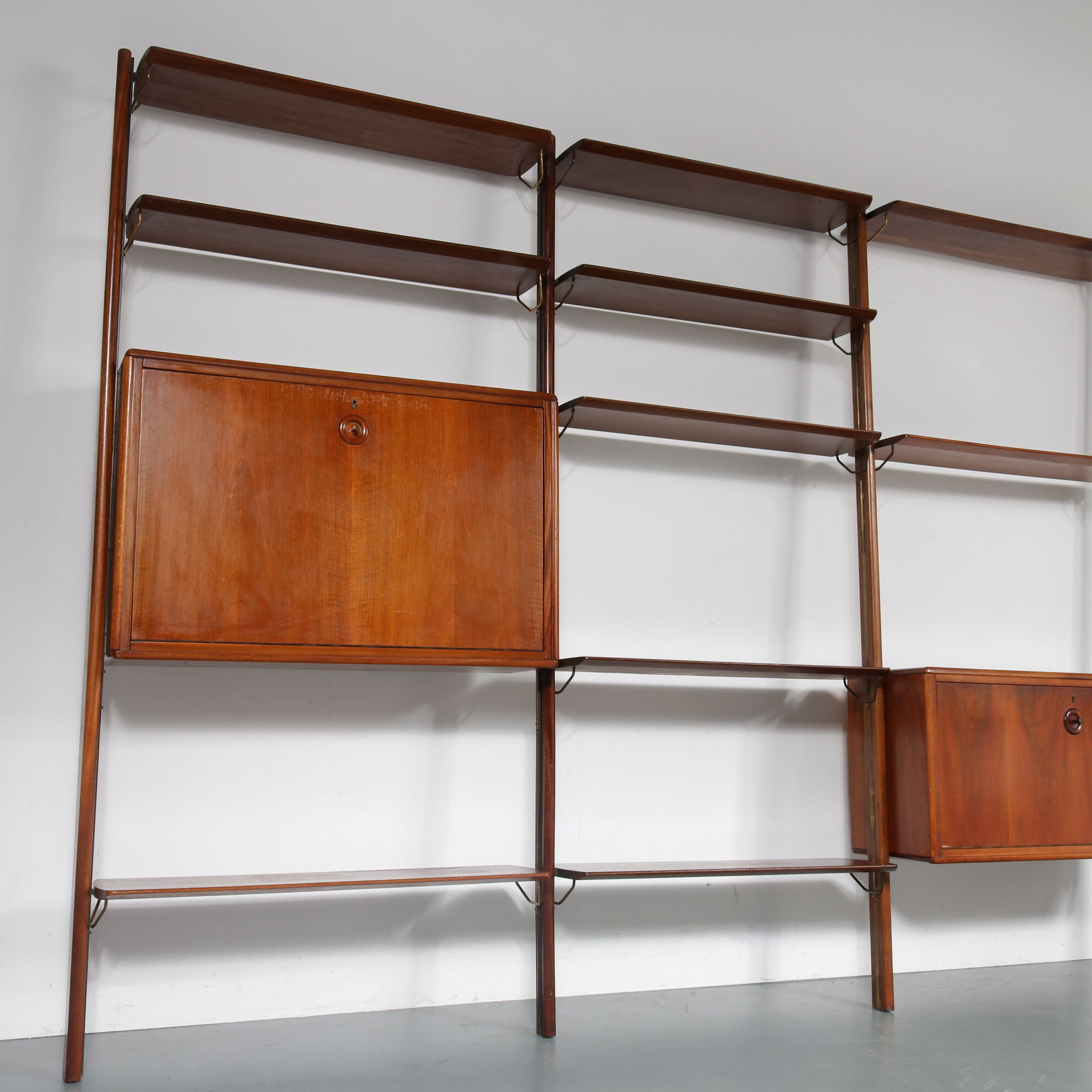 Bibliothèque conçue par William Watting, fabriqué par Scanflex Pays-Bas 1960