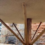 Round chestnut table
