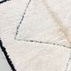 Beni Ouarain Moroccan Berber carpet with diamonds engraved in the weft 2.18x1.21m
