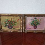 2 peintures nature morte