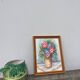 Nature morte bouquet aquarelle sur papier