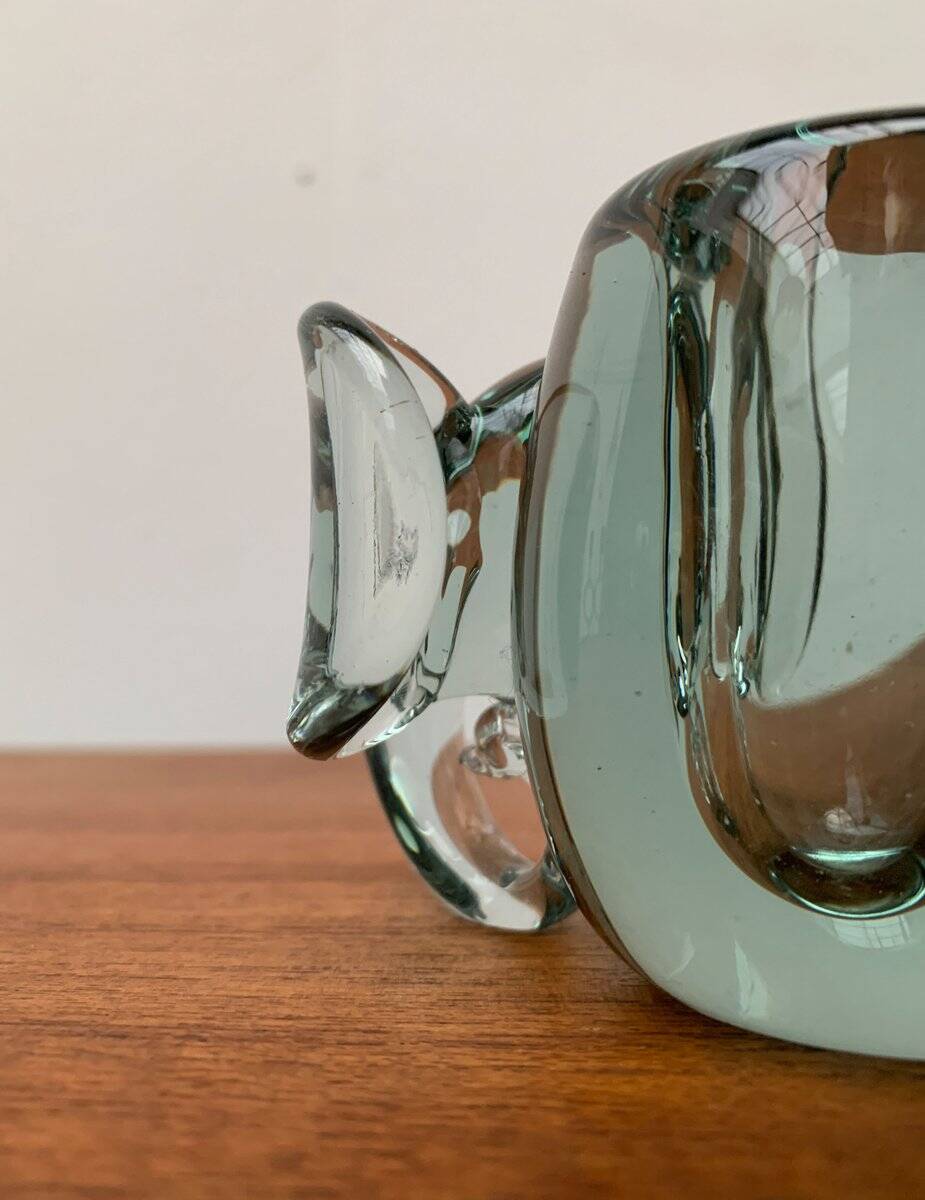 Vintage handmade African glass animal candle holders from Ngwenya Glass, set of 2.