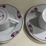 Maxim's cups and saucers from Paris