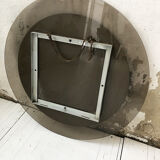 Smoked round design mirror Veca Italy