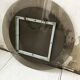 Smoked round design mirror Veca Italy