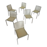 Lot of 6 Zip model chairs by Italian design Marco Maran for Desalto vintage chair