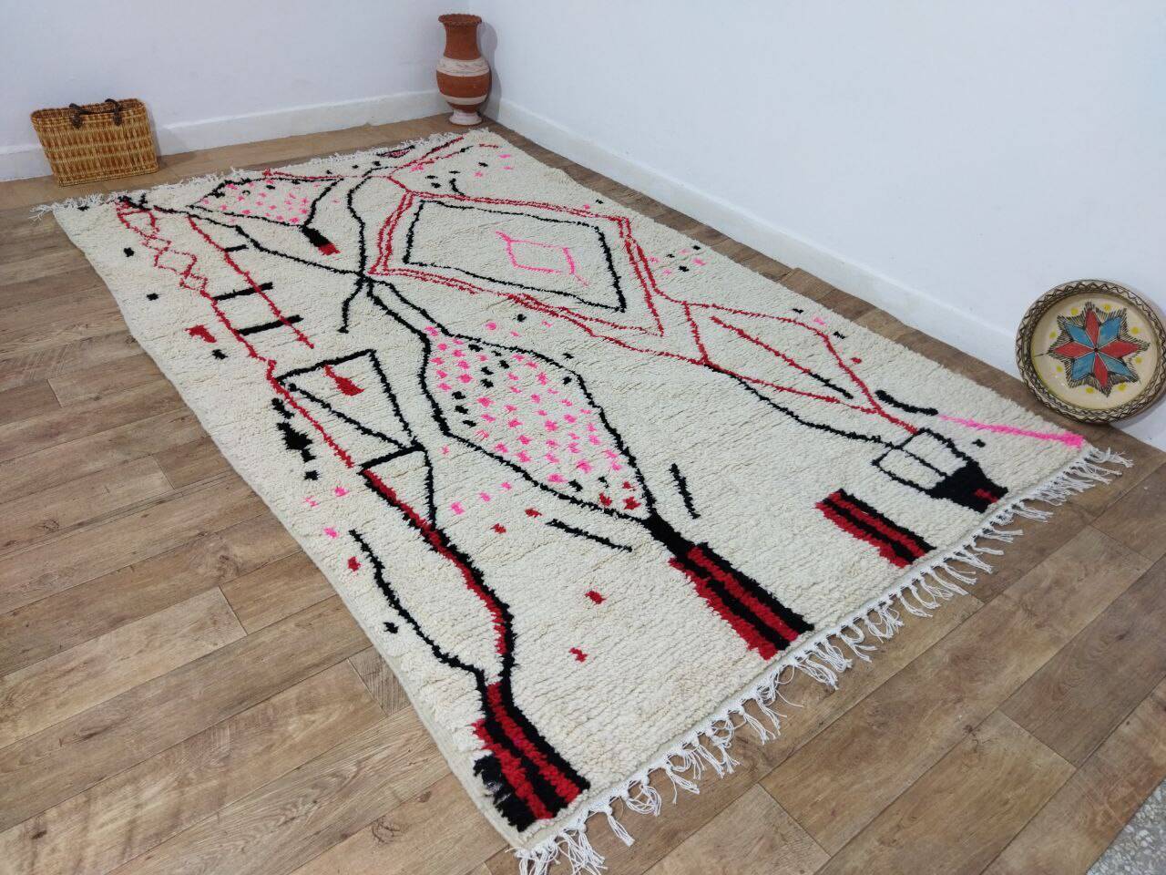 Handmade Moroccan Berber rug 310 X 194 CM