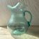 Blown glass jug with bubbles H24 cm