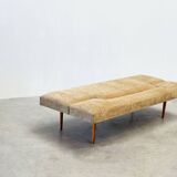 1970's German wooden sofa / daybed