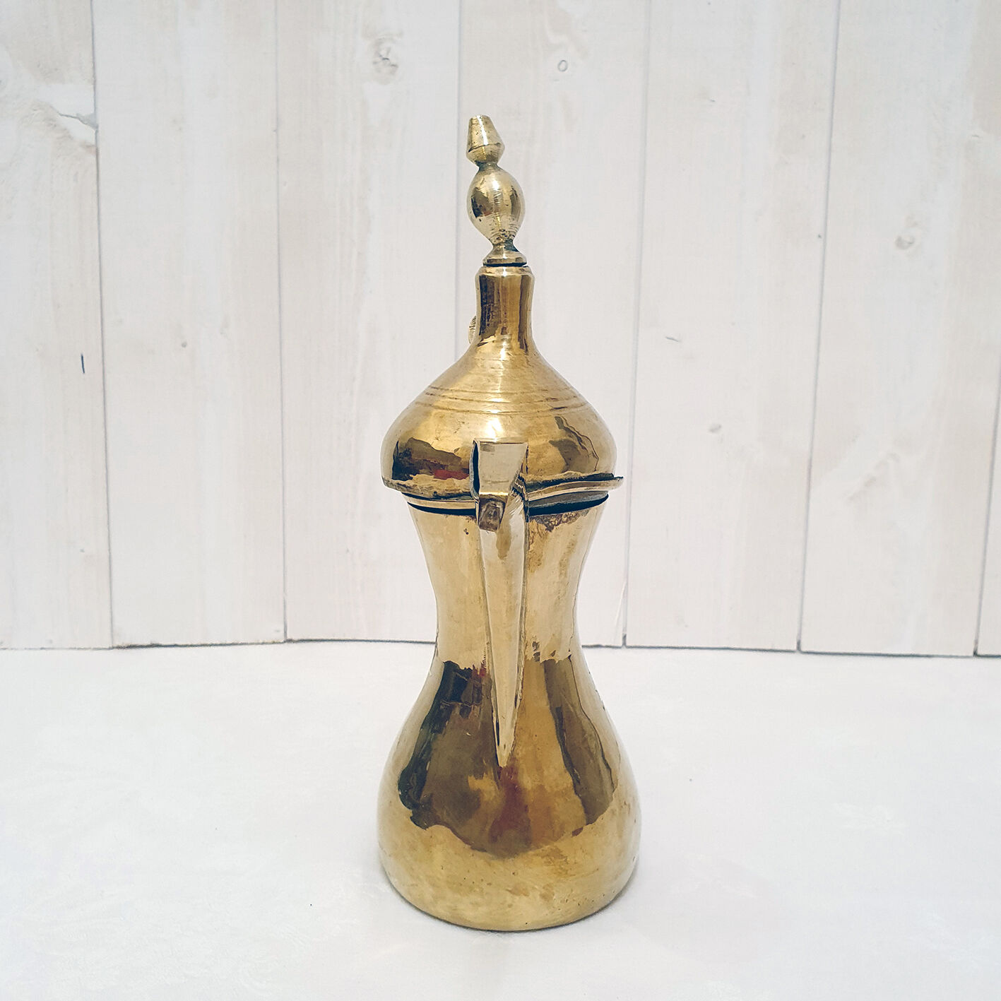 Oriental brass teapot