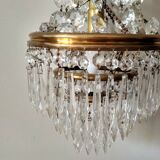 Cut glass stamped chandelier