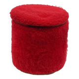 Pelfran vintage red toupee pouf