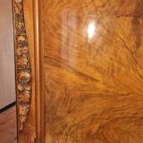 3-door wardrobe with burr walnut decor
