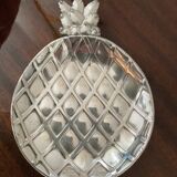 Pineapple cup series and 5 silver metal bowls