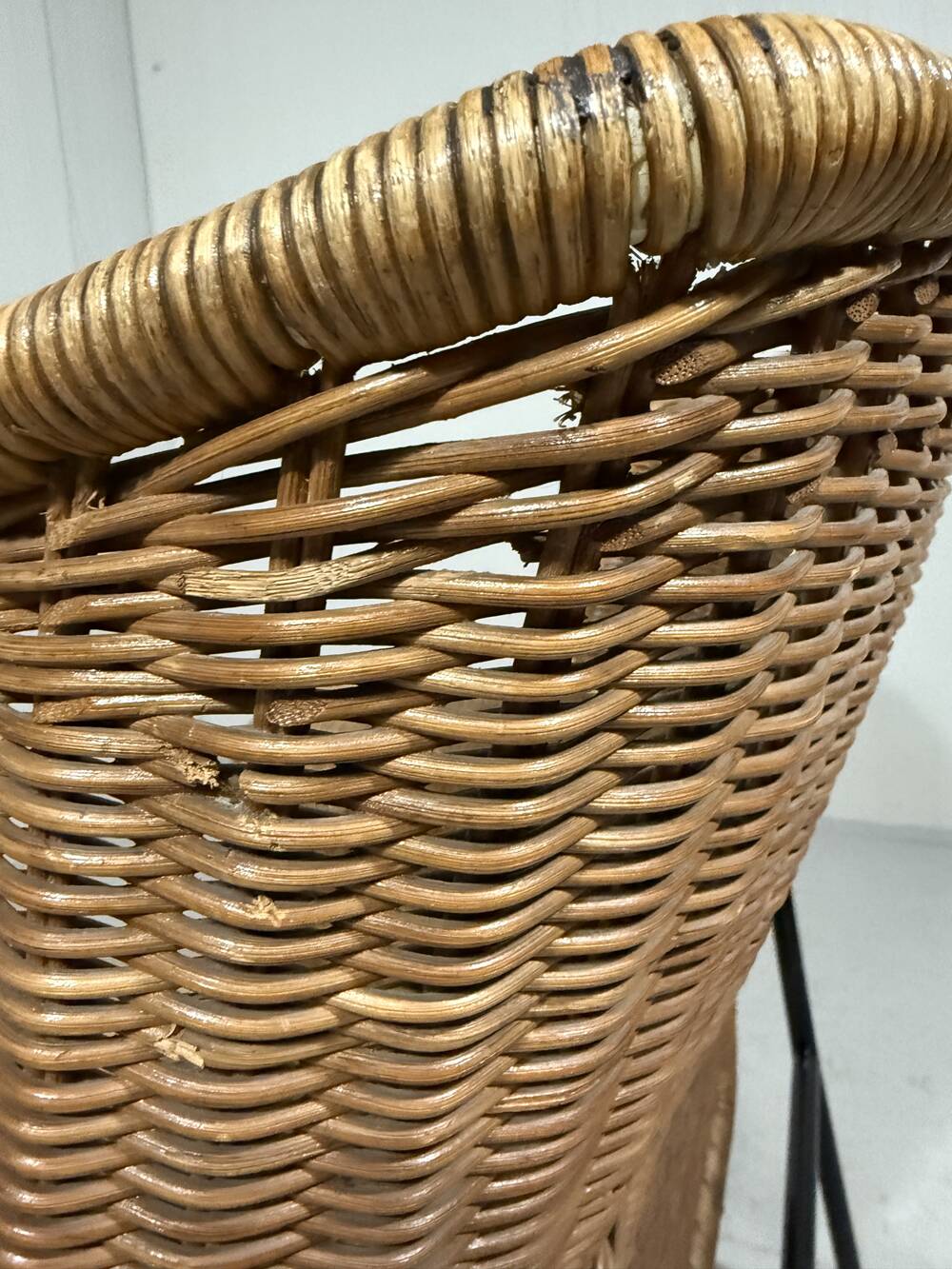 Wouter Fens rattan chair Gebr. Jonker Netherlands 1960’s