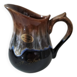 Real stoneware pitcher with grand feu St Flour flames