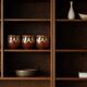 Set of 4 Bulgarian ceramic Troyan mugs from the 1970s, vintage glazed stoneware.