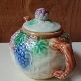 Antique teapot in slip