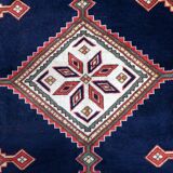 Handmade vintage Persian Afshar rug 198cm x 302cm, 1950s