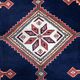 Handmade vintage Persian Afshar rug 198cm x 302cm, 1950s