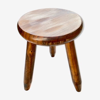 Tabouret tripode pieds fuseau