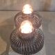 Double wall light design 70's by Philippe Rogier