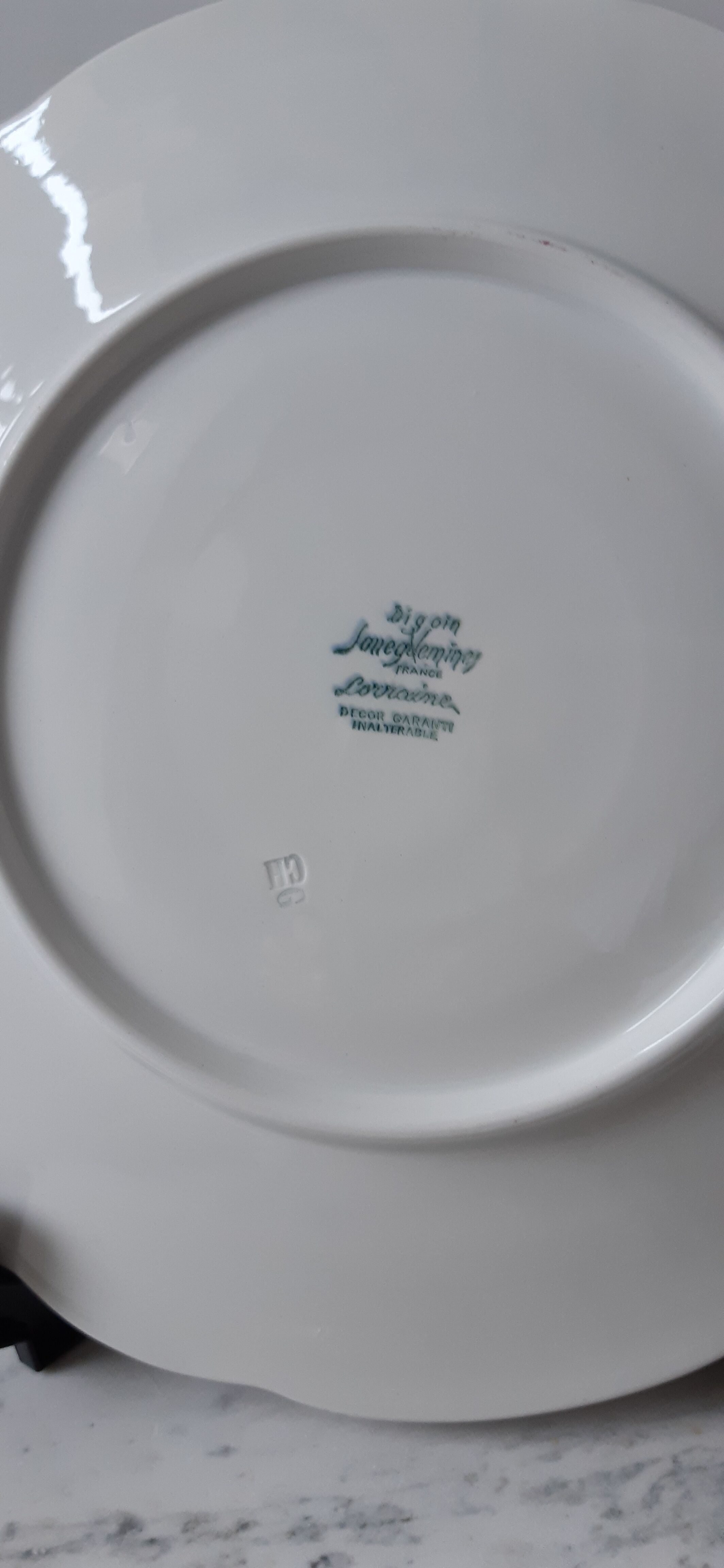 Cake dish Digoin Sarreguemines 50s