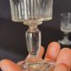 9 old crystal glasses cut Baccarat / Val St Lambert model Jeux d'Orgues