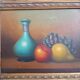 Ancient painting on canvas - still life very beautiful gilded framing