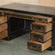 Chinese Bureau Chinoiserie 19th Century Napoleonic Leather