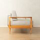 Wilhelm Knoll mid-century sofa, 1950s, cherry wood, reupholstered