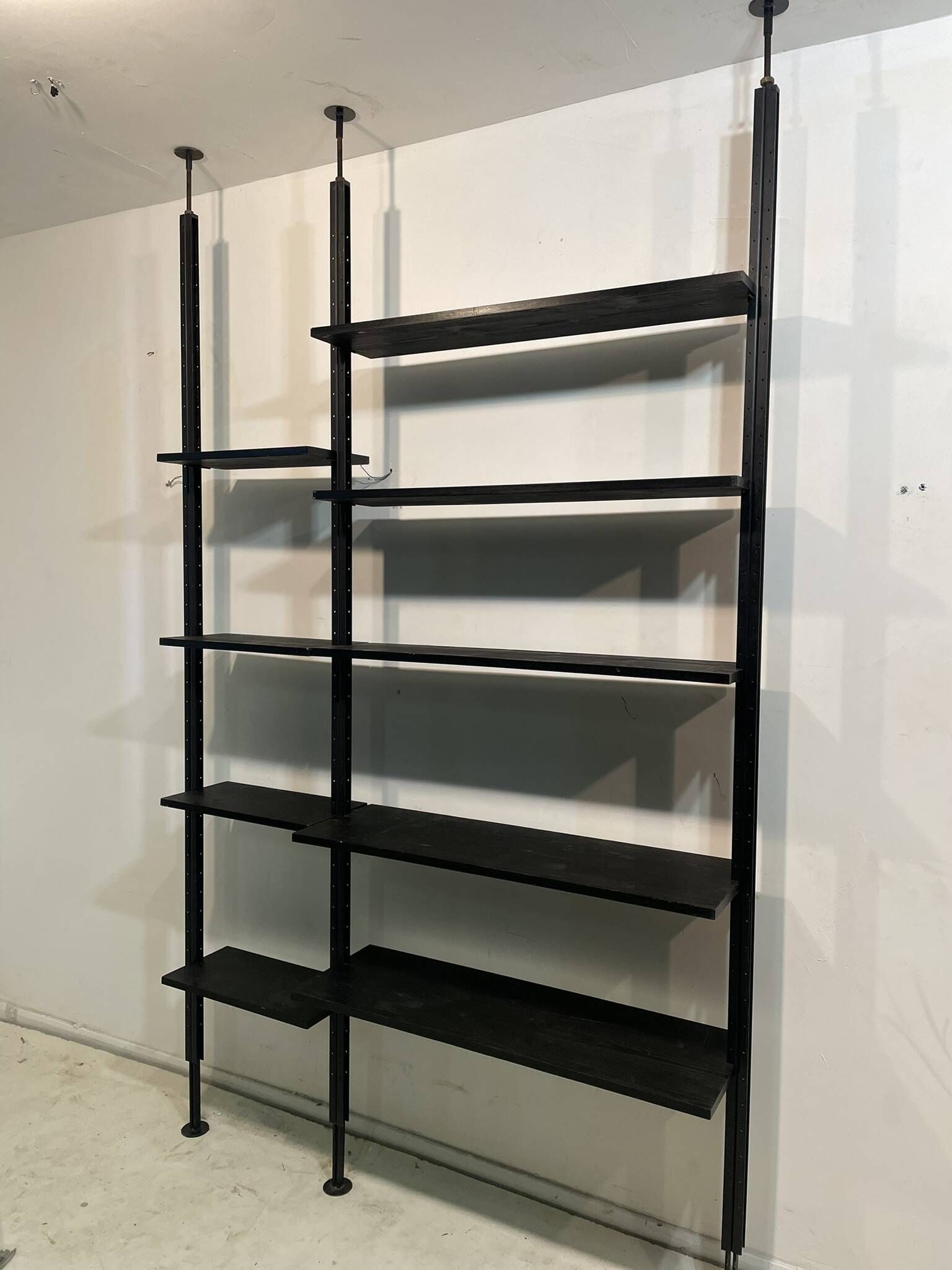 Wall Library or Floor/Ceiling in black wood