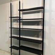 Wall Library or Floor/Ceiling in black wood