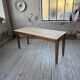 Table de ferme en pin et chêne