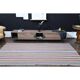Tapis de couloir vintage turc Oushak fait main en laine et coton, années 1970