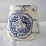Blue toile de jouy lampshade