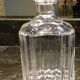 Chiseled crystal carafe with cork