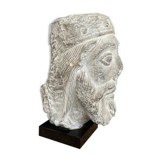 Sculpture visage/musée du louvre