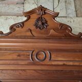 Superb Empire-style wardrobe in solid walnut.