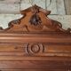 Empire wardrobe in solid walnut