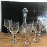 Stemware and carafe