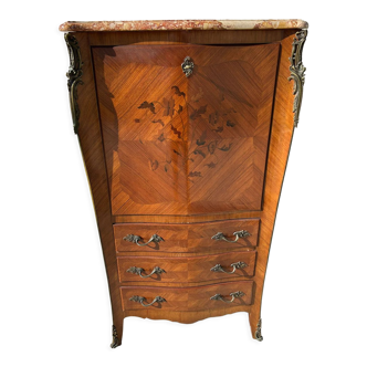 Curved rosewood secretary