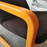 Fauteuil en bois courbé Wilkhahn 1980