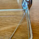 Vintage bathroom shelf, chrome metal and glass