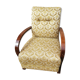 Chair 50s green floral fabric