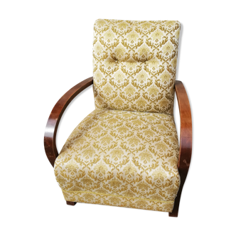 Chair 50s green floral fabric